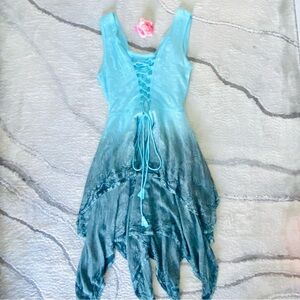 💕Pretty Blue/Grey Ombre Sleeveless Dress SZ M/L